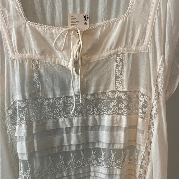 Free People white slip dress - Picture 4 of 6